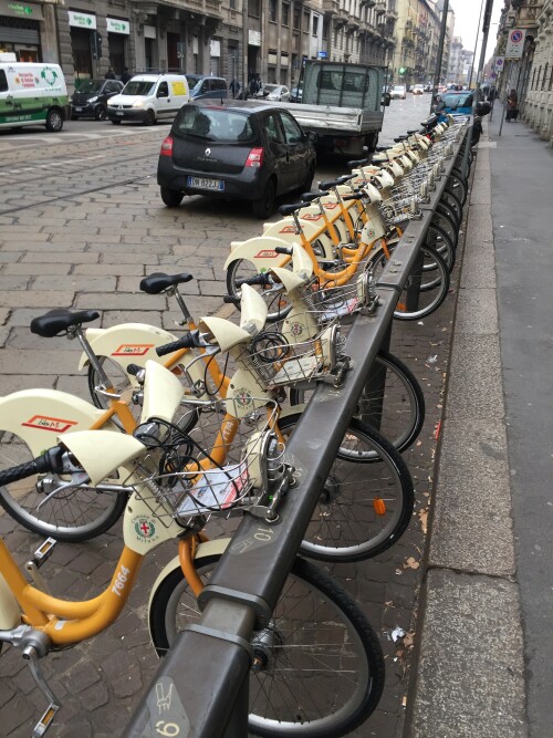 Bikesharing-Station in Mailand
