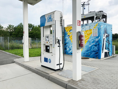 Wasserstofftankstelle in Herten, Kreis Recklinghausen