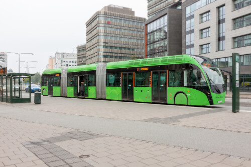 Doppelgelenkbus in Malmö