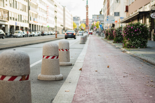 Geschützter Radfahrstreifen Darmstadt