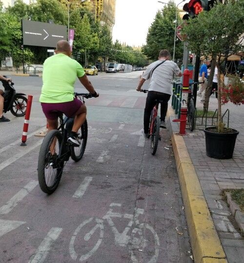 Protected Bike Lane Tirana