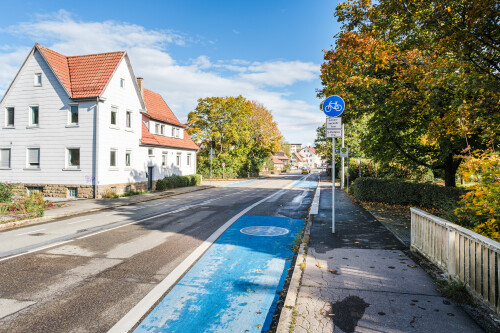 Radfahrstreifen Tübigen